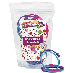 Colorations® Pony Bead Bracelets - Set of 24