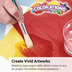 Colorations® Premium Art Tissue Paper - Bleeding, 100 Sheets