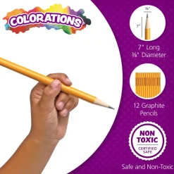 Colorations® Primary Pencils - Without Erasers, Set of 12