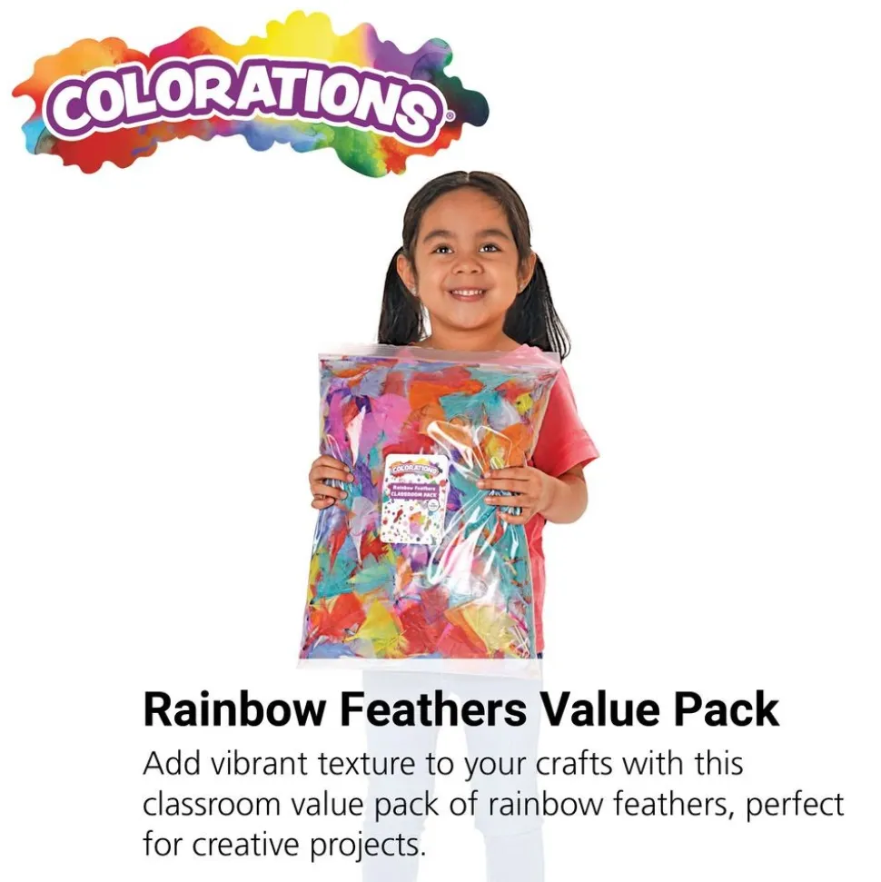 Colorations® Rainbow Feathers Classroom Value Pack - 8 oz.
