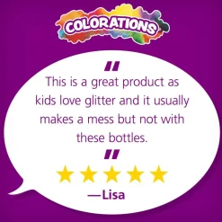 Colorations® Rainbow Glitter Glue, 4 oz. - Set of 6