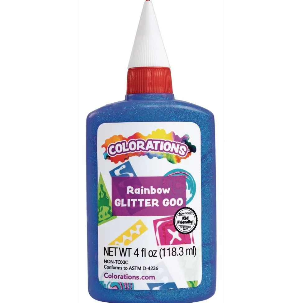 Colorations® Rainbow Glitter Glue, 4 oz. - Set of 6