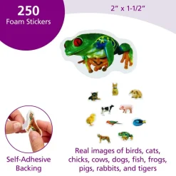 Colorations® Real Photo Animal Foam Stickers - 250 Pieces