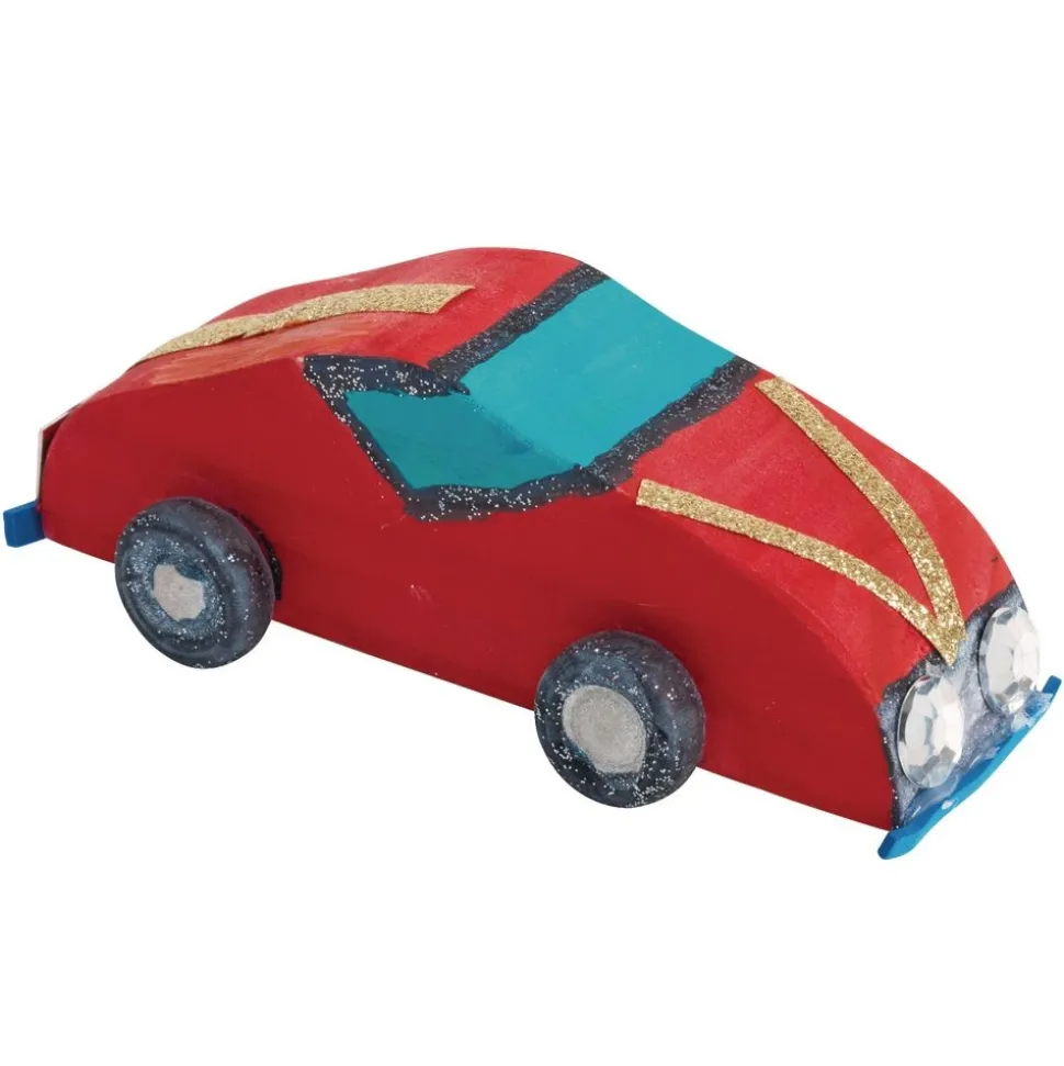 Colorations® Real Rolling Wooden Cars - Set of 12