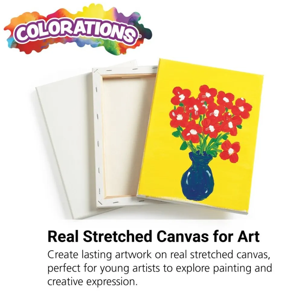 Colorations® Real Stretched Canvas - Set of 6