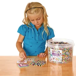 Colorations® Regular Fuse Beads & 6 Pegboards in a Bucket - 22,000 Beads