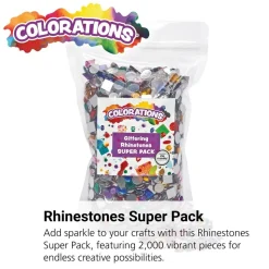 Colorations® Rhinestones Super Pack - 2,000 Pieces