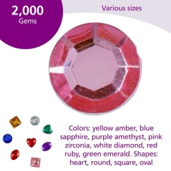 Colorations® Rhinestones Super Pack - 2,000 Pieces