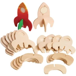Colorations® Rocket Ship Photo Frames - Set of 12