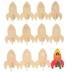 Colorations® Rocket Ship Photo Frames - Set of 12
