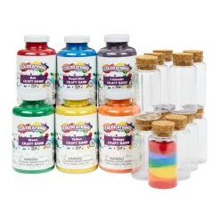 Colorations® Sand Art Kit- 36 Sand Art Bottles & 6 Craft Sand Colors
