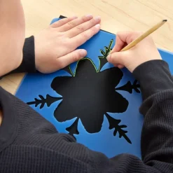 Colorations® Scratch Art Boards and Snowflake Stencils