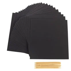 Colorations® Scratch Art Boards and Snowflake Stencils