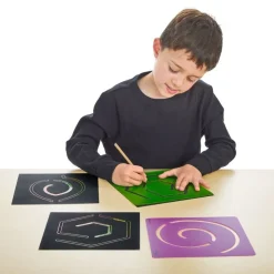 Colorations® Scratch Art Boards and Mindfulness Stencils