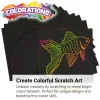 Colorations® Scratch Art Boards - 25 boards with 5 Sticks