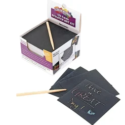 Colorations Scratch Art Kit - 125 Notes & 2 Styluses