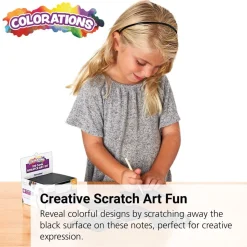 Colorations Scratch Art Kit - 125 Notes & 2 Styluses