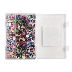 Colorations® Self Adhesive Color Wiggly Eyes - Set of 1000