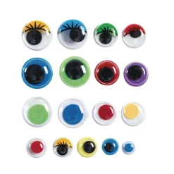 Colorations® Self Adhesive Color Wiggly Eyes - Set of 1000