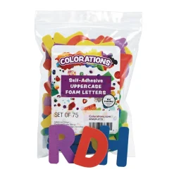 Colorations® Self Adhesive Foam Assorted Letters, Numbers & Shapes,179 Pieces