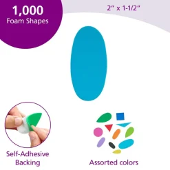 Colorations® Self-Adhesive Foam Shapes - Set of 1,000