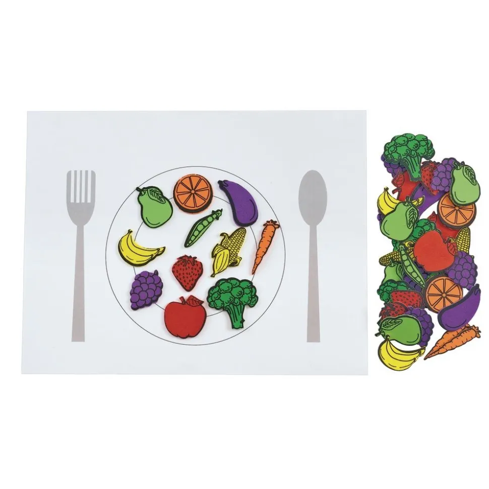 Colorations® Self-Adhesive Fruit & Veggie Foam - 500 pieces