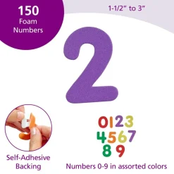 Colorations® Self-Adhesive Number Foam Shapes - 150 Pieces