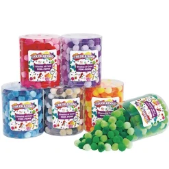 Colorations® Shades of Color Pom-Poms - Set of 6
