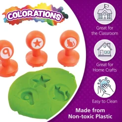 Colorations® Shapes & Numbers Dough Stampers - Set of 26