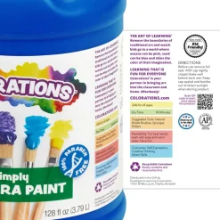 Colorations® Simply Washable Tempera Paint Gallon - 6 Colors