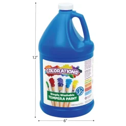 Colorations® Simply Washable Tempera Paint Gallon - 6 Colors