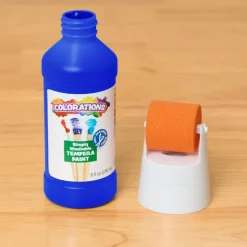 Colorations® Simply Washable Tempera Paint Gallon & Roll Set - 6 Colors