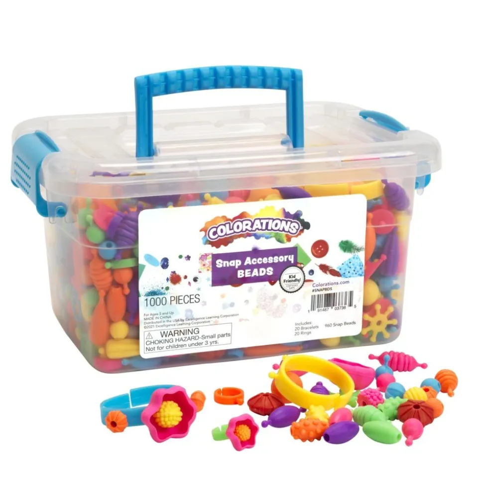 Colorations® Snap Accessory Beads - Set of 1000