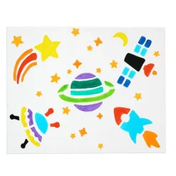 Colorations® Space Stencil Set - Set of 12