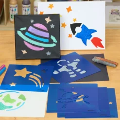 Colorations® Space Stencil Set - Set of 12