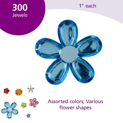 Colorations® Sparkling Flower Jewels - 300 Pieces