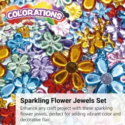 Colorations® Sparkling Flower Jewels - 300 Pieces