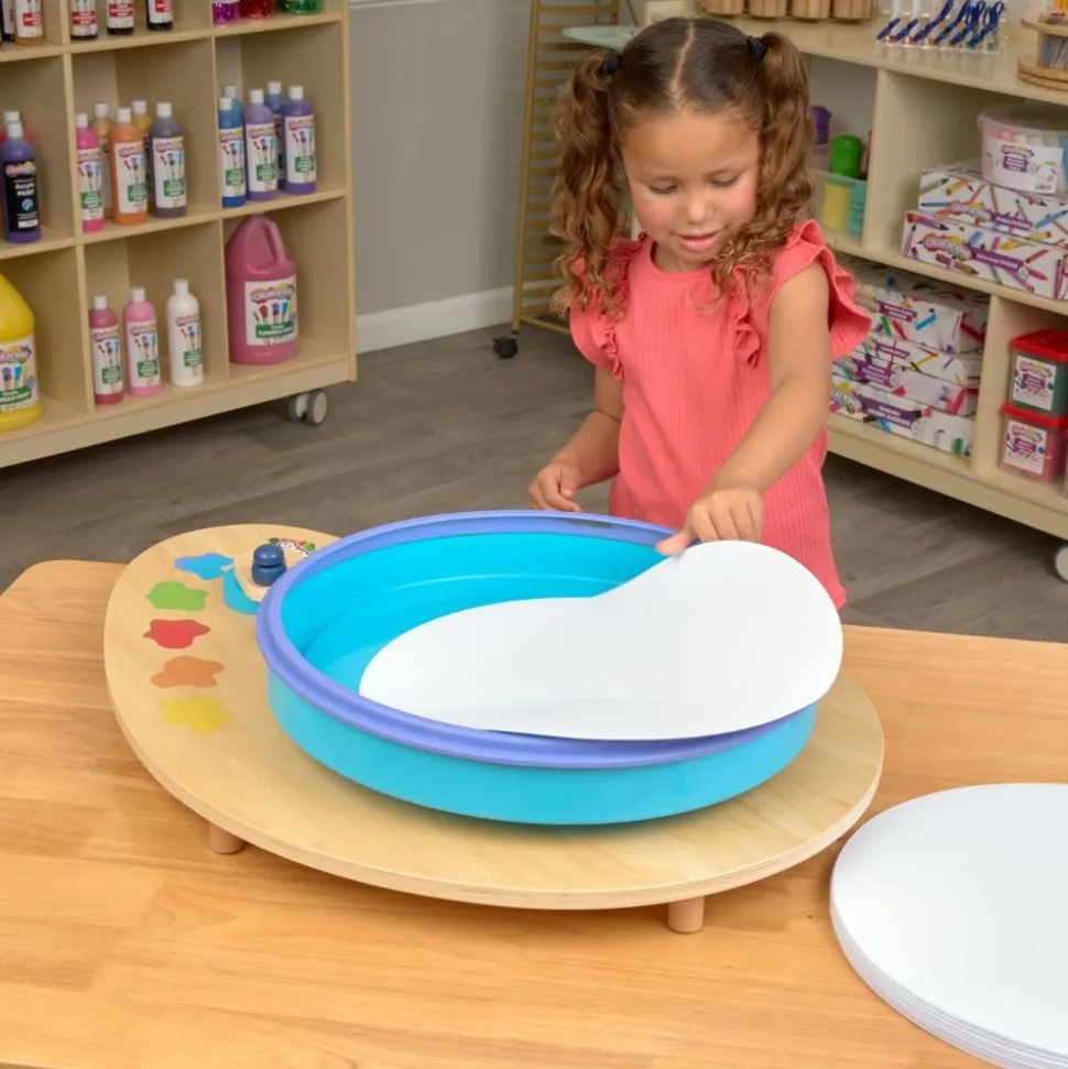 Colorations® Spin Art Station & Fluorescent Tempera Paint Kit