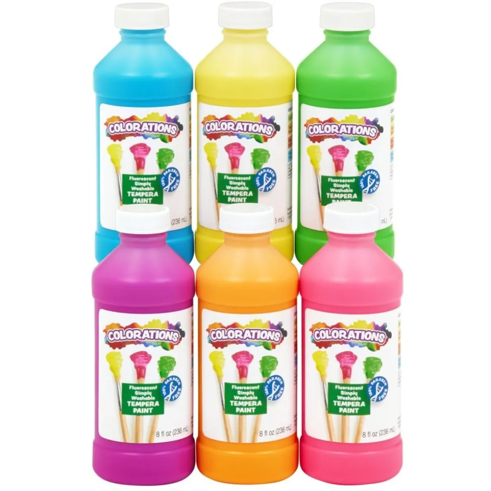 Colorations® Spin Art Station & Fluorescent Tempera Paint Kit