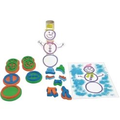 Colorations® Stamp-A-Snowman 15 Piece Set