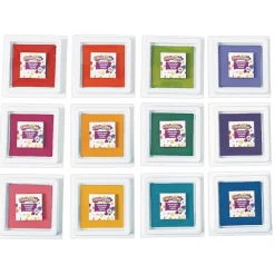 Colorations® Stamper-Perfect Washable Stamp Pads - Set of 12