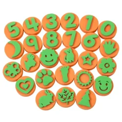 Colorations® Stampers Shapes & Numbers - Set of 26