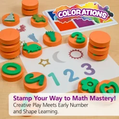 Colorations® Stampers Shapes & Numbers - Set of 26
