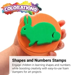 Colorations® Stampers Shapes & Numbers - Set of 26