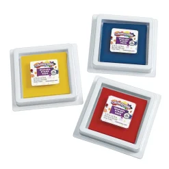 Colorations® Stamp Pads, 3.5in sq. - 3 Colors