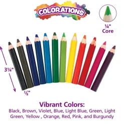 Colorations® Stubby Chubby Colored Pencils - Set of 48