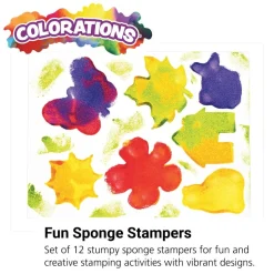 Colorations® Stumpy Sponge Stampers - Set of 12