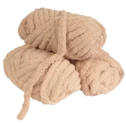 Colorations® Super Chunky Chenille Yarn, Natural Cream - Set of 3