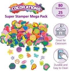 Colorations® Super Stamper Mega Pack - 80 Pieces