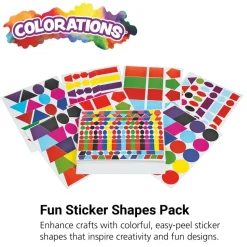 Colorations® Super Value Sticker Shapes Pack - 100 Sheets